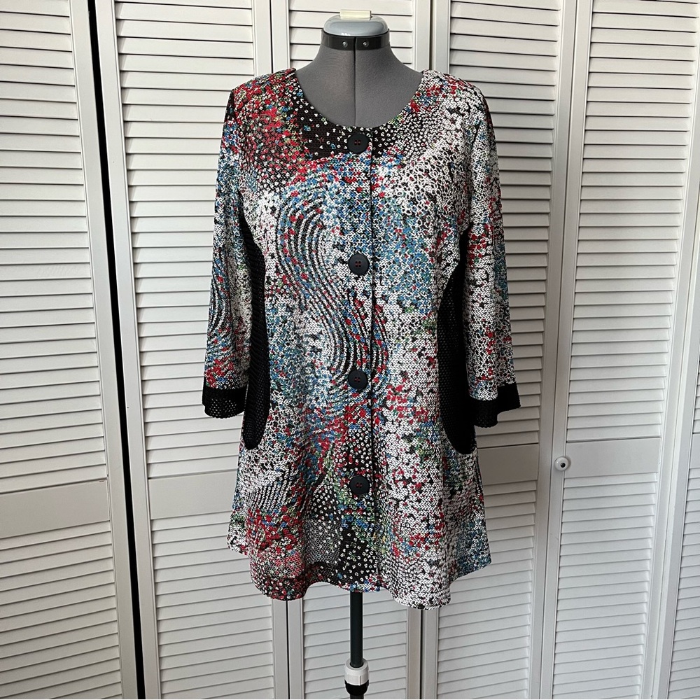 Joseph Ribkoff knit jacket 10 - Picture 2 of 11